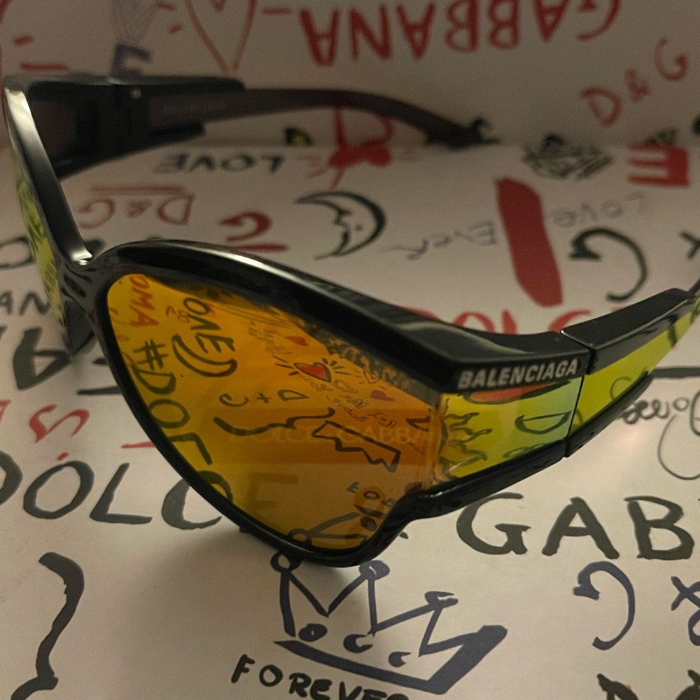 balenciaga shield shades